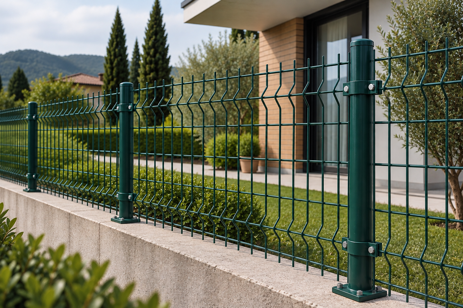 Recinzione a pannelli per abitazioni e giardini